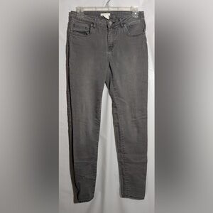 H&M grey skinny jeans, women size 8.